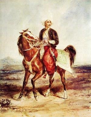 Eugene Delacroix - Turkish Horseman