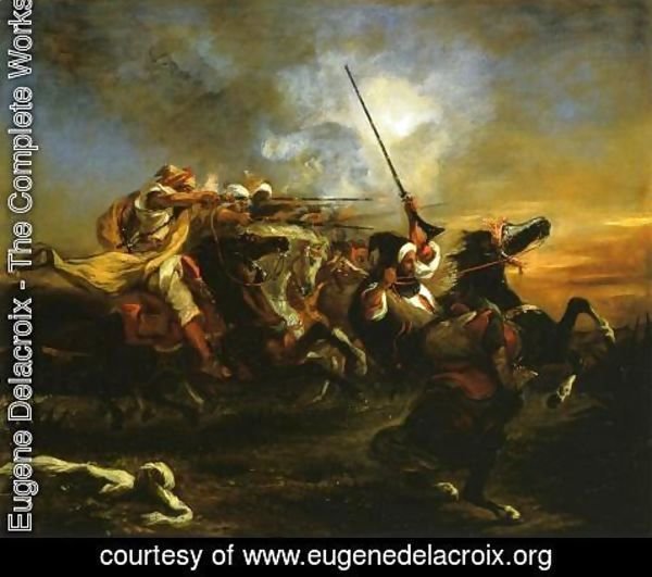 Eugene Delacroix - Moroccan Military Exercises