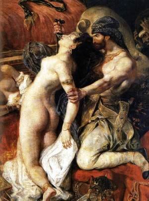 Eugene Delacroix - The Death of Sardanapalus (detail)