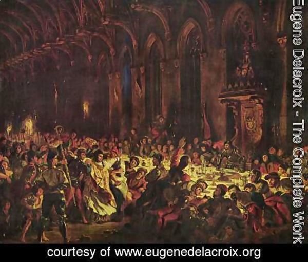Eugene Delacroix - Murder of the bishop von Luettich