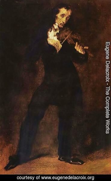 Eugene Delacroix - Portrait of Paganinis