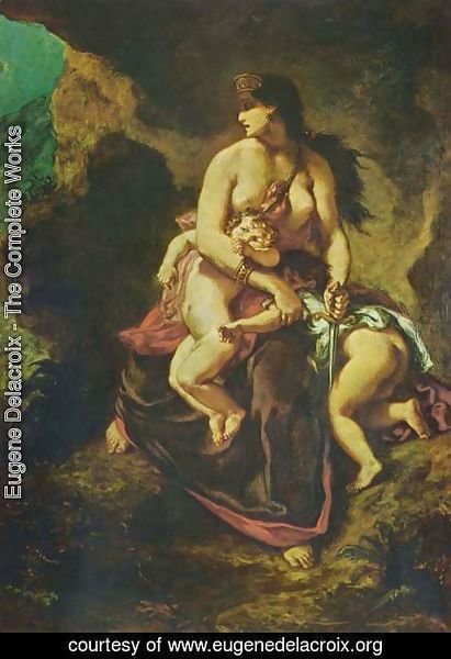 Eugene Delacroix - The Medea's fury