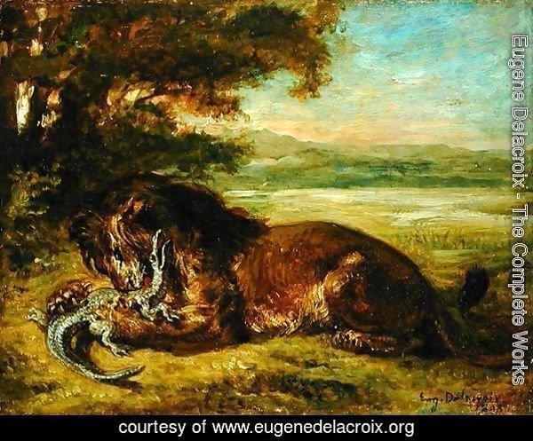 Lion and Alligator 1863