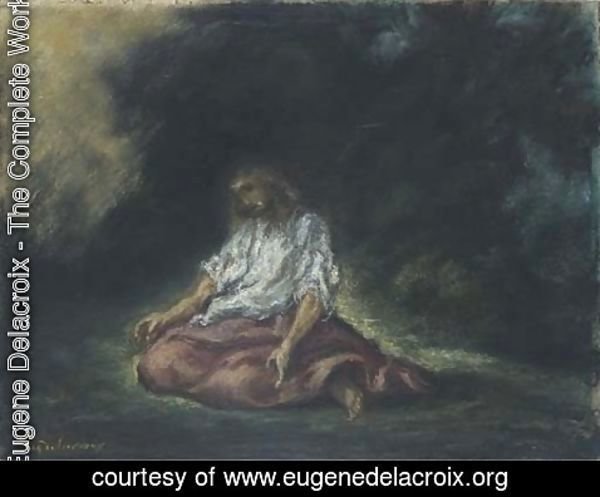 Eugene Delacroix - Christ in the Garden of Gethsemane