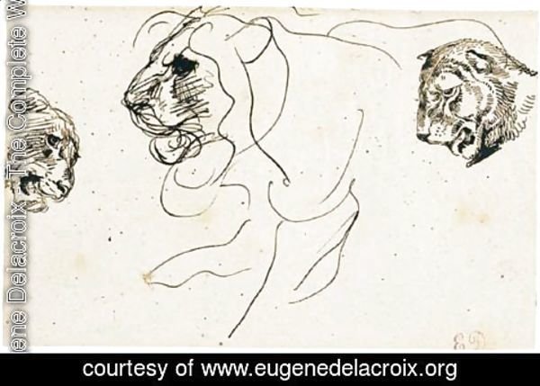Eugene Delacroix - Pen And Brown Ink