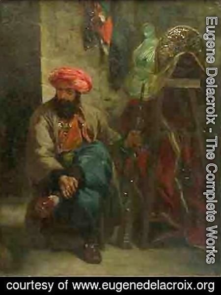 Eugene Delacroix - Turk with a Saddle