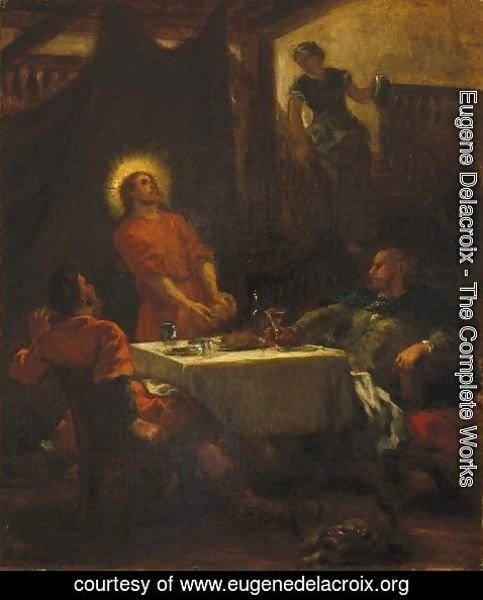 Eugene Delacroix - The Disciples at Emmaus