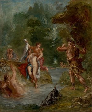 Eugene Delacroix - The Summer Diana Surprised by Actaeon