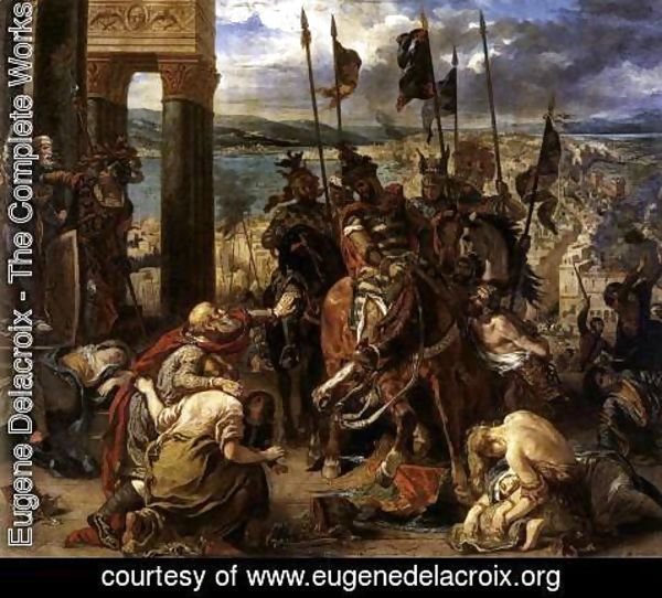 Eugene Delacroix - The Entry of the Crusaders into Constantinople 1840
