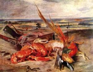 Eugene Delacroix - Still-Life with Lobster 1826-27