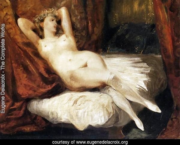 Female Nude Reclining on a Divan 1825-26