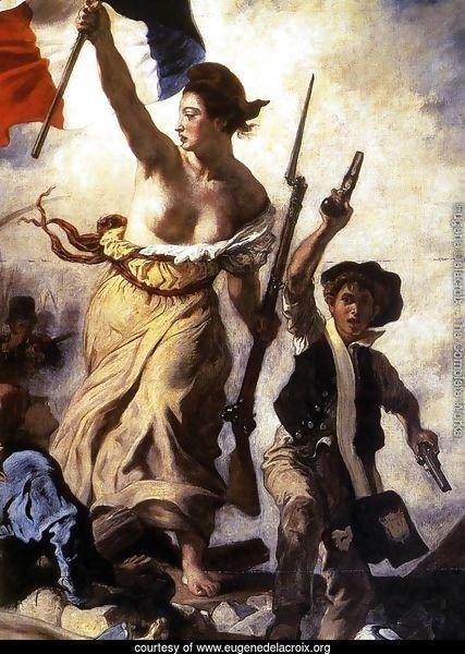Liberty Leading the People (detail 1) 1830