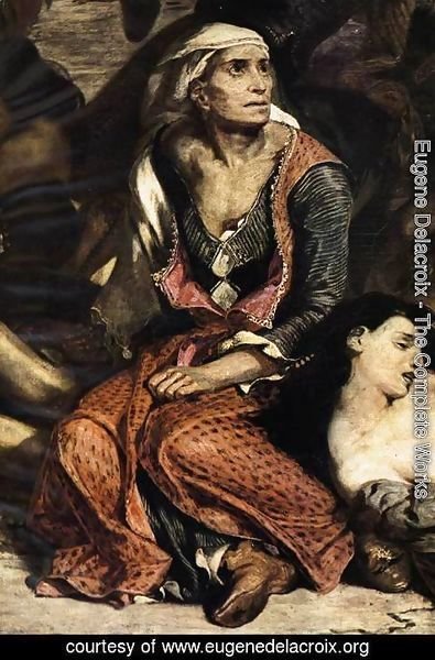 Eugene Delacroix - The Massacre at Chios (1) (detail) 1824