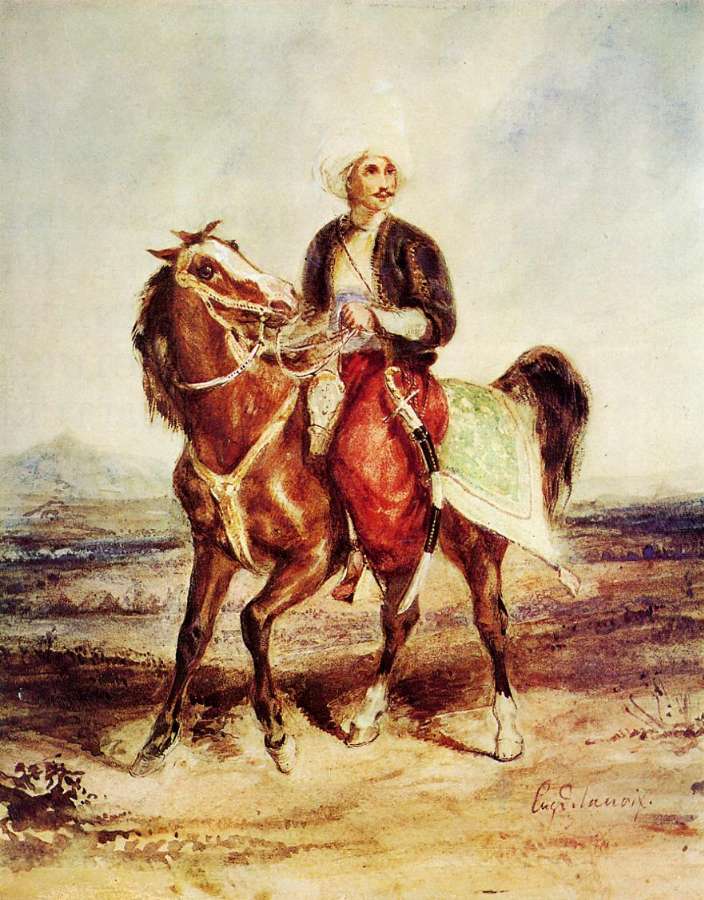 Turkish Horseman by EUGÈNE DELACROIX