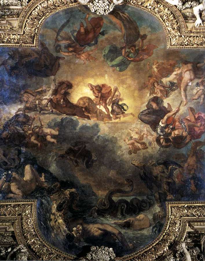 Apollo Slays Python by EUGÈNE DELACROIX