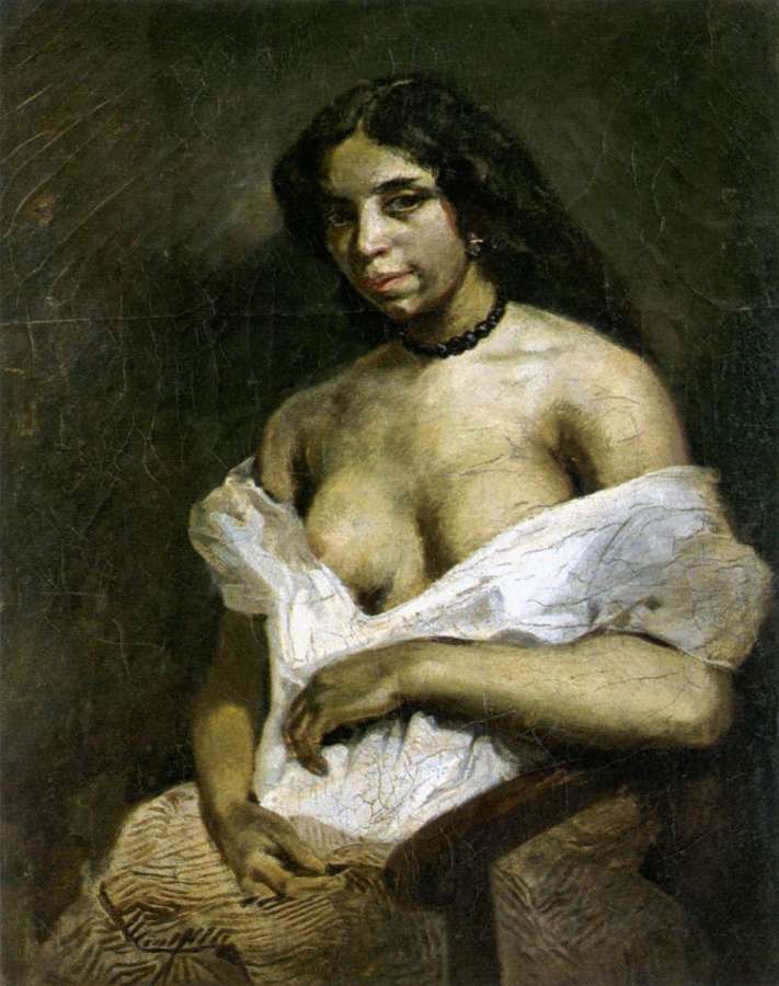 Aspasia I by EUGÈNE DELACROIX