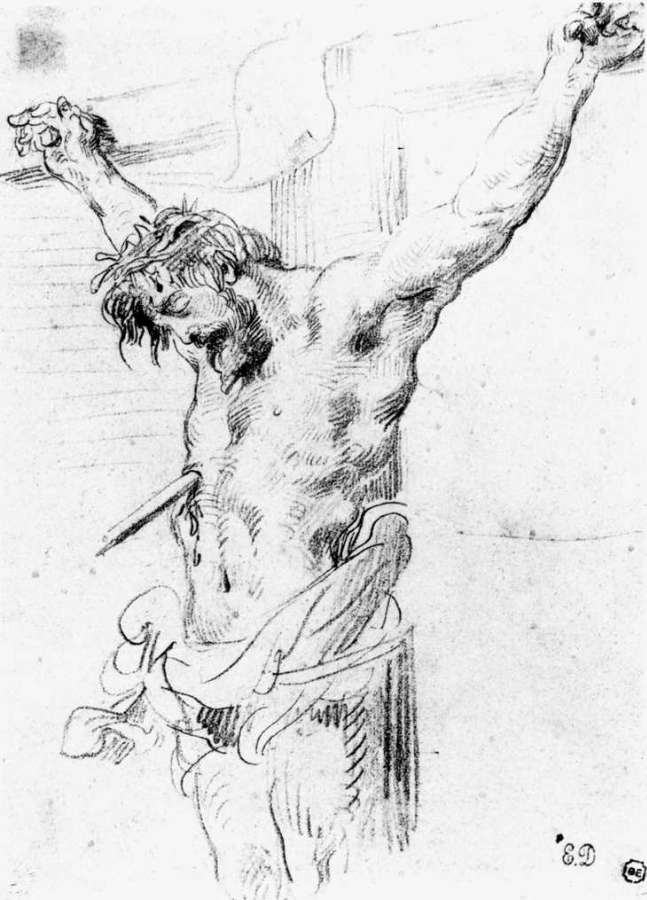 Christ on the Cross by EUGÈNE DELACROIX