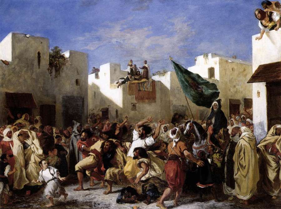 The Fanatics of Tangier by EUGÈNE DELACROIX
