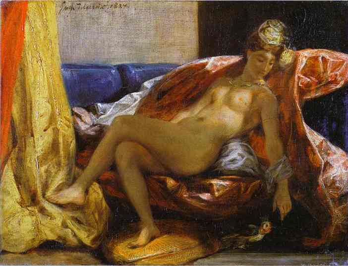 Reclining Odalisque by EUGÈNE DELACROIX