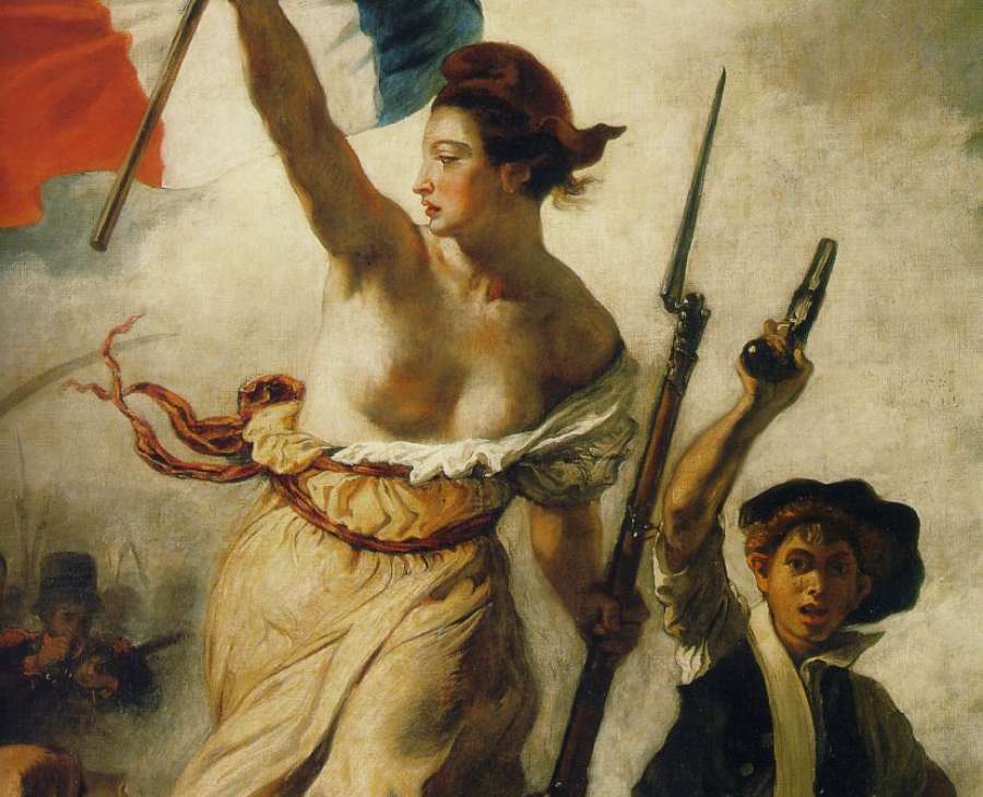 Liberty Leading the People (Detail) 1 by EUGÈNE DELACROIX