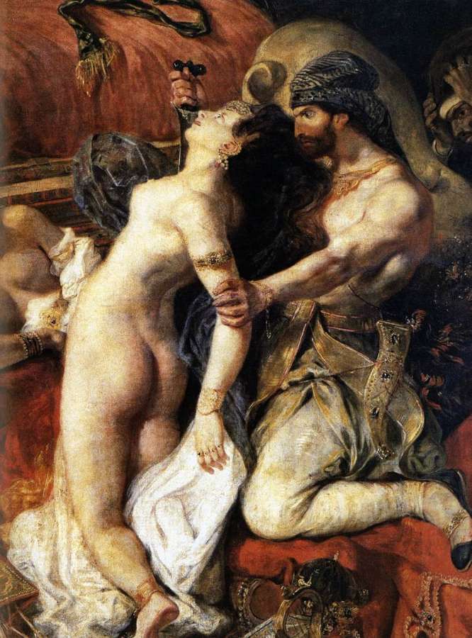 The Death of Sardanapalus (detail) by EUGÈNE DELACROIX