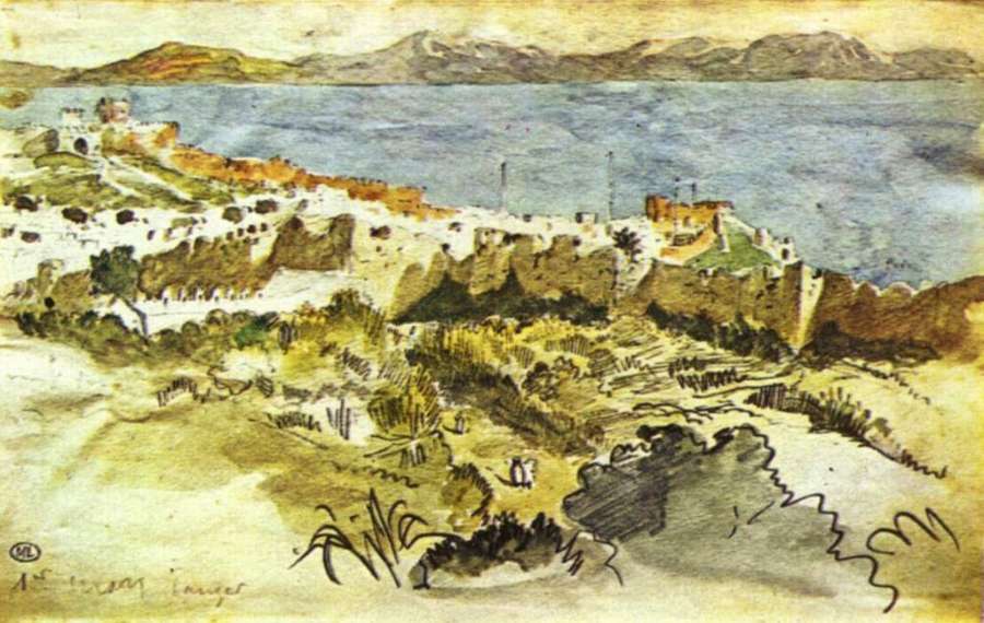 Bay of Tanger in Morocco by EUGÈNE DELACROIX