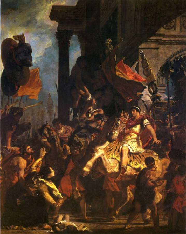 The Justice of Trajan by EUGÈNE DELACROIX