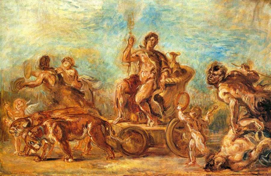 Triumph of Bacchus by EUGÈNE DELACROIX