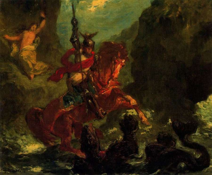 Saint Georges by EUGÈNE DELACROIX