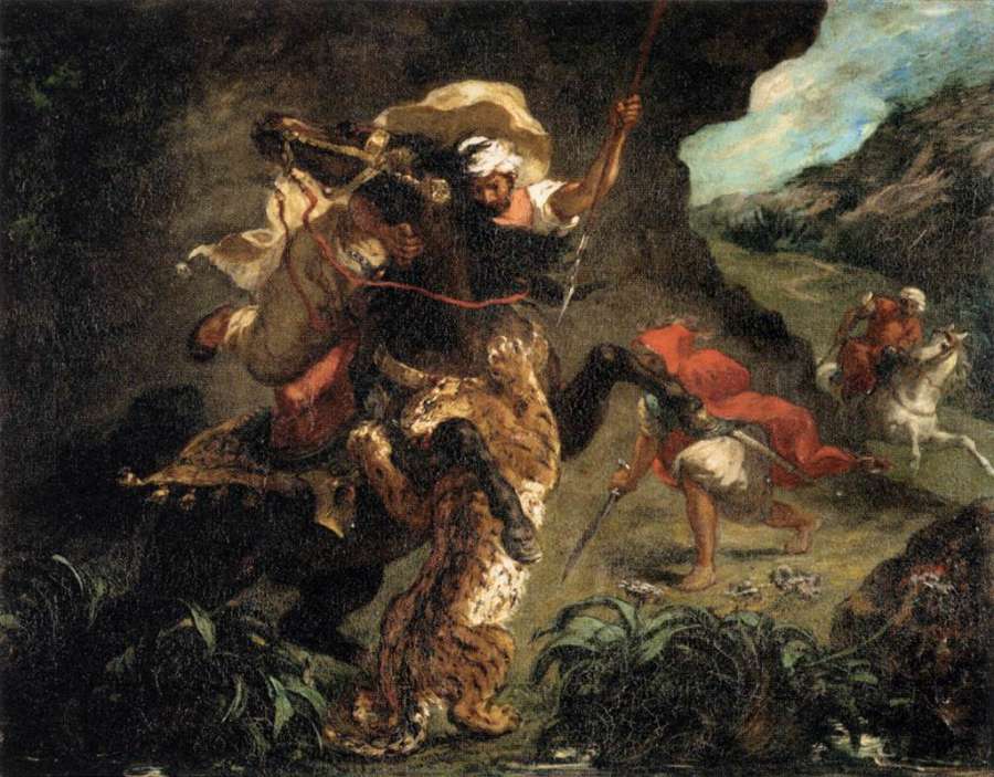 Tiger Hunt by EUGÈNE DELACROIX