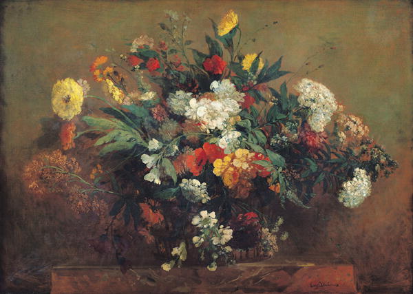 Flowers by EUGÈNE DELACROIX