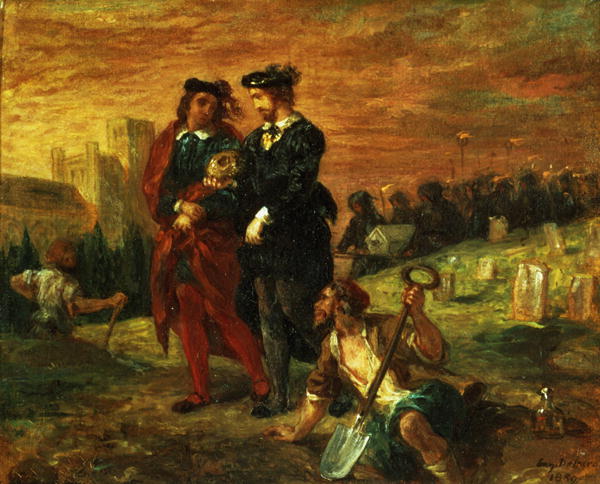 Hamlet and Horatio in the Cemetery 1859 by EUGÈNE DELACROIX