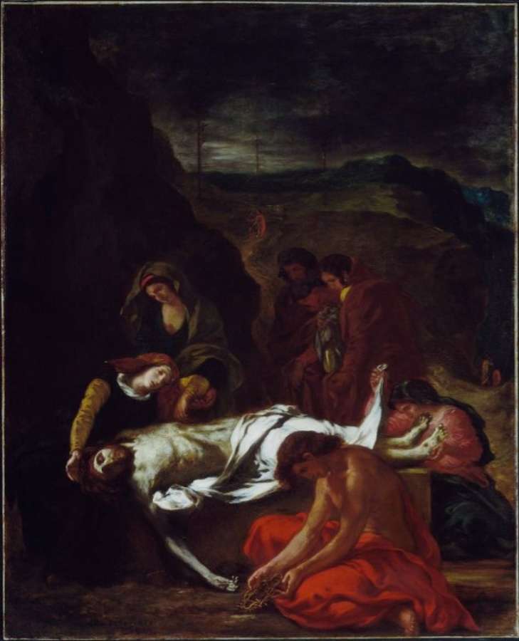 The Entombment Of Christ 1848 by EUGÈNE DELACROIX