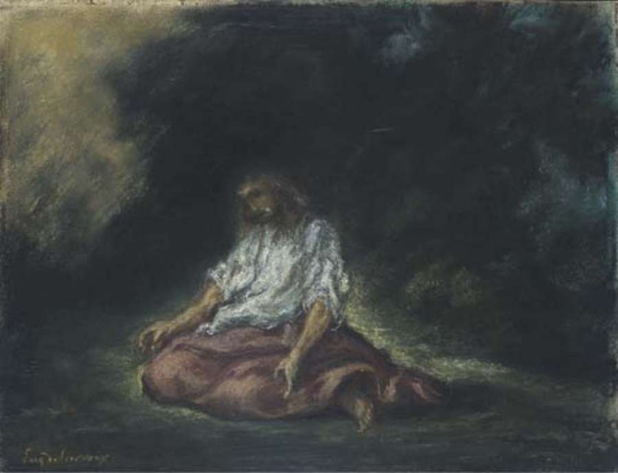 Christ in the Garden of Gethsemane by EUGÈNE DELACROIX