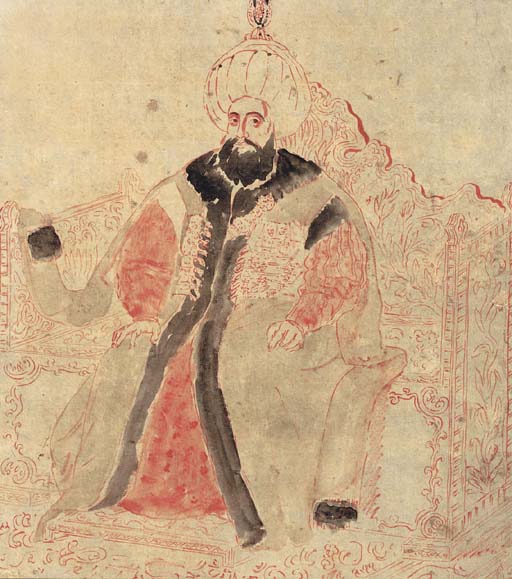 Mehmet II, Sultan of the Ottoman Empire by EUGÈNE DELACROIX