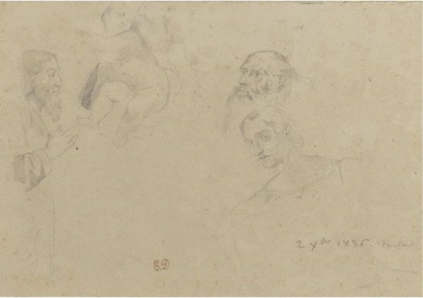 Figure Studies by EUGÈNE DELACROIX