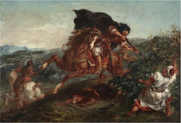 Le Combat by EUGÈNE DELACROIX