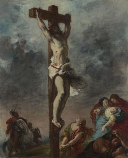 Christ on the Cross 4 by EUGÈNE DELACROIX
