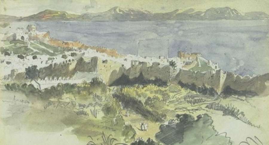 View of Tangier by EUGÈNE DELACROIX