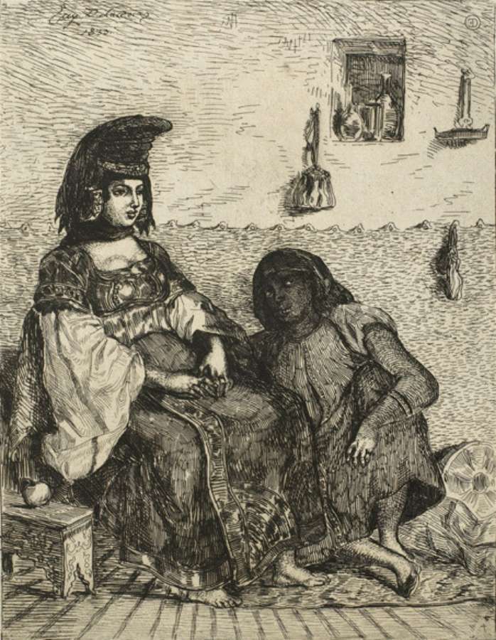 Jewish Woman of Algiers by EUGÈNE DELACROIX