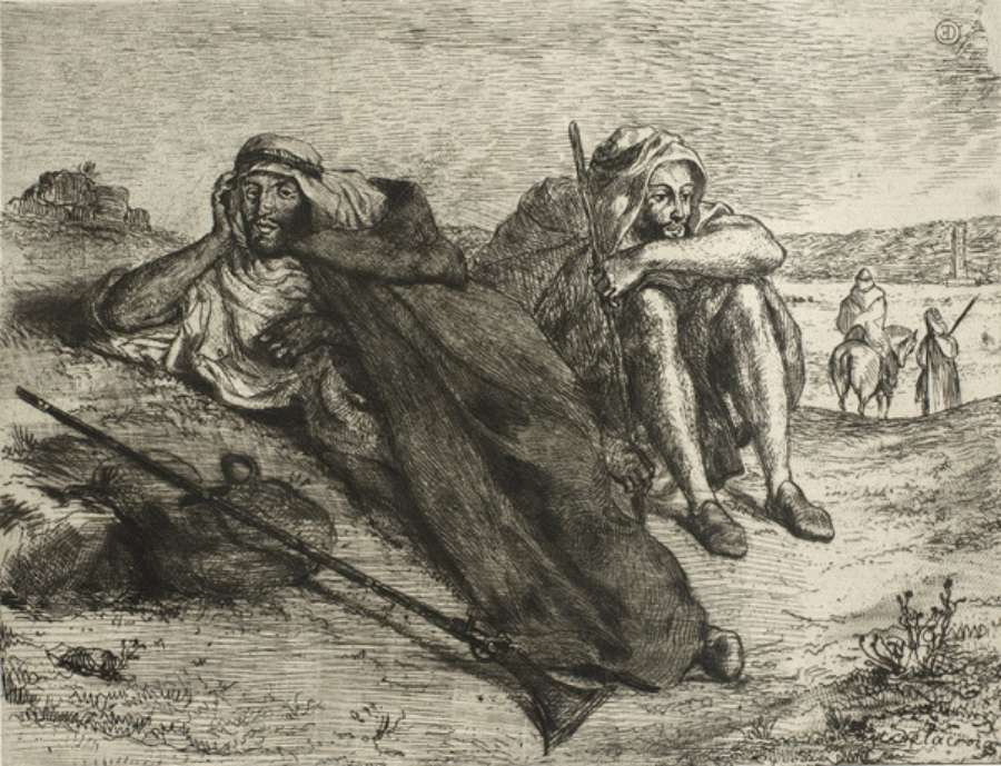 Arabs of Oran by EUGÈNE DELACROIX