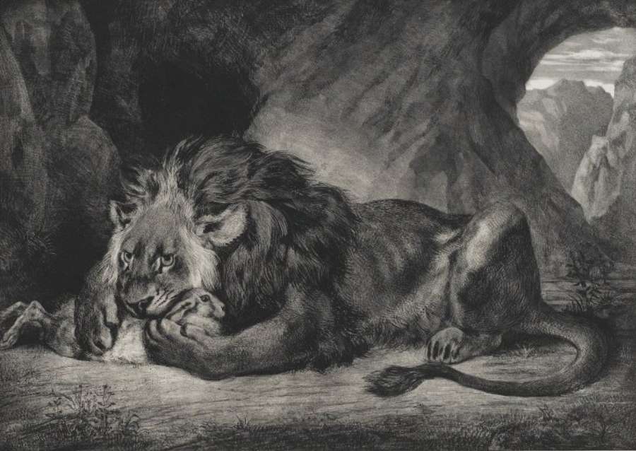 Lion of the Atlas by EUGÈNE DELACROIX
