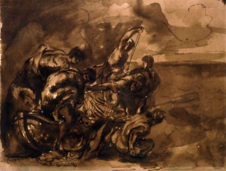 The Miraculous Draught of Fishes by EUGÈNE DELACROIX