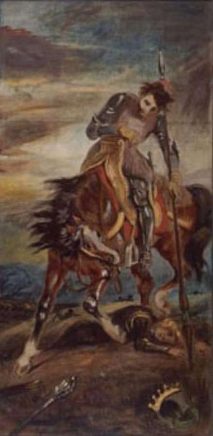 King Rodrigo by EUGÈNE DELACROIX