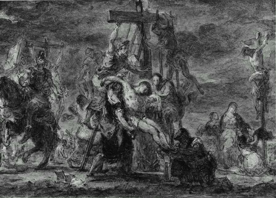 The Descent from the Cross by EUGÈNE DELACROIX