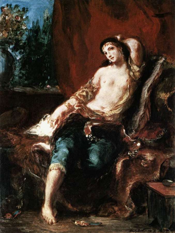 Odalisque 1857 by EUGÈNE DELACROIX