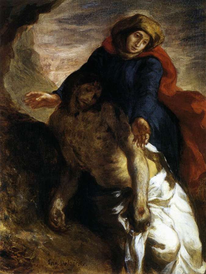 Pieta 1850 by EUGÈNE DELACROIX