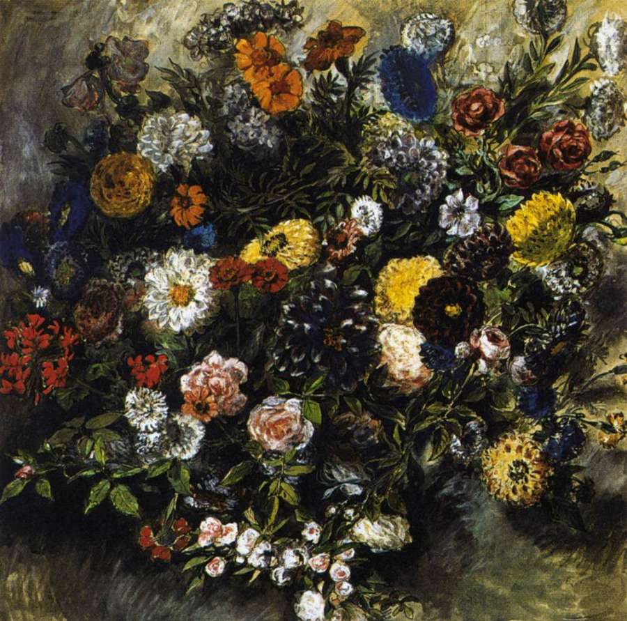 Bouquet of Flowers 1849-50 by EUGÈNE DELACROIX