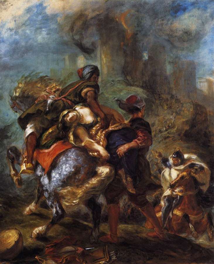The Abduction of Rebecca 1846 by EUGÈNE DELACROIX