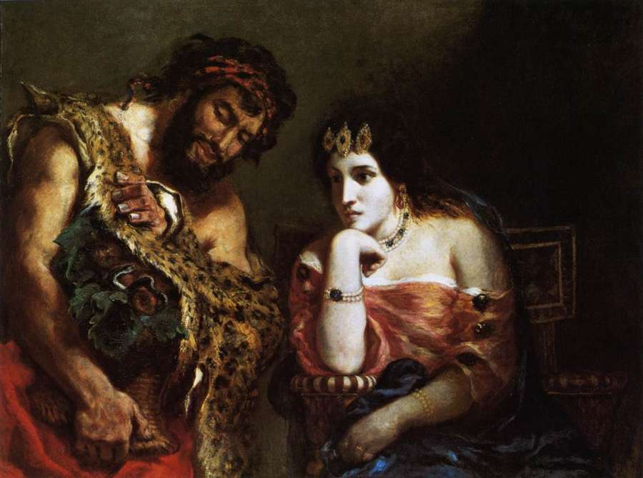 Cleopatra and the Peasant 1838 by EUGÈNE DELACROIX